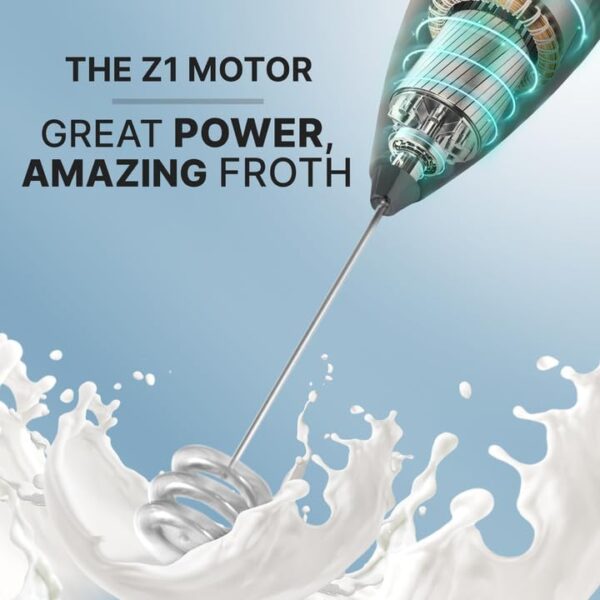 ZK Milk Frother OG Tornado Whisk w Stand - Image 4