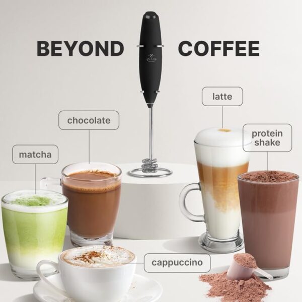 ZK Milk Frother OG Tornado Whisk w Stand - Image 5