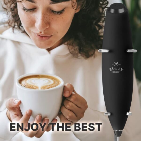 ZK Milk Frother OG Tornado Whisk w Stand - Image 3