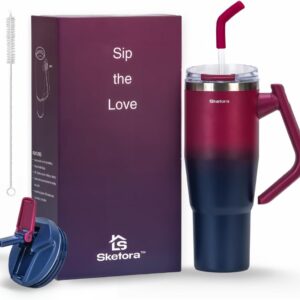 32oz Insulated Tumbler with Rotatable Handle