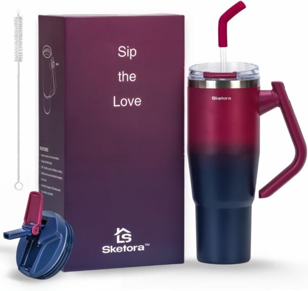 32oz Insulated Tumbler with Rotatable Handle