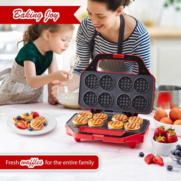 Mini Waffle Maker, Waffle Maker For Kids, Small Waffle Maker Mini - Image 2