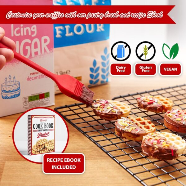 Mini Waffle Maker, Waffle Maker For Kids, Small Waffle Maker Mini - Image 3