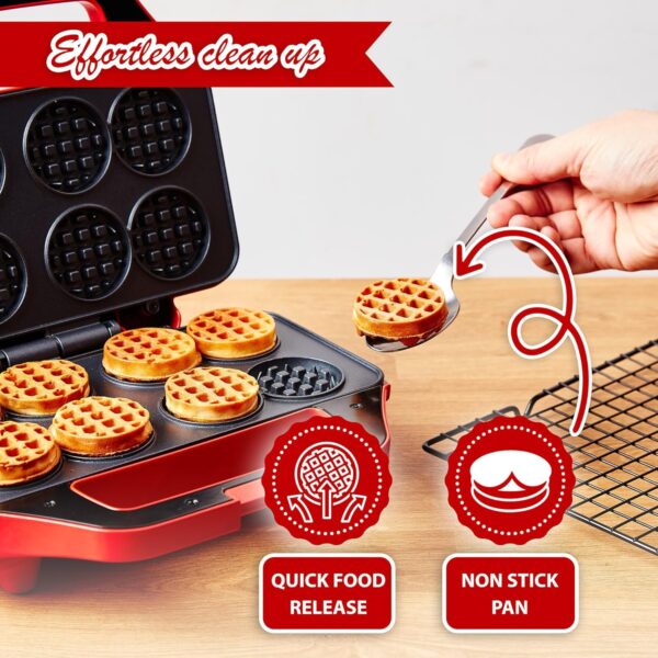 Mini Waffle Maker, Waffle Maker For Kids, Small Waffle Maker Mini - Image 4