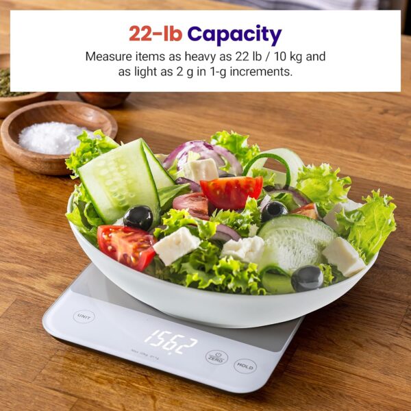 Etekcity Food Kitchen Scale, 22lb Digital Weight Scale - Image 5