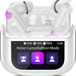 Wireless Earbuds, Bluetooth 5.4 Headphones with Multifunctional Touch Screen